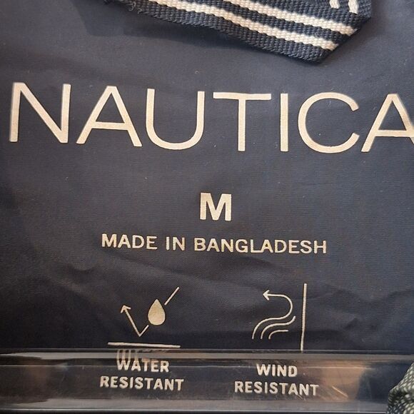 Nautica Poly Hooded Regular Fit Puffer Jacket Mens Sz Medium Green Camo NWT $175 - Picture 4 of 12